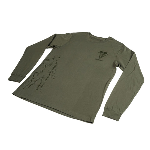 Online - T Shirt Lineman Silhouette Long Sleeve