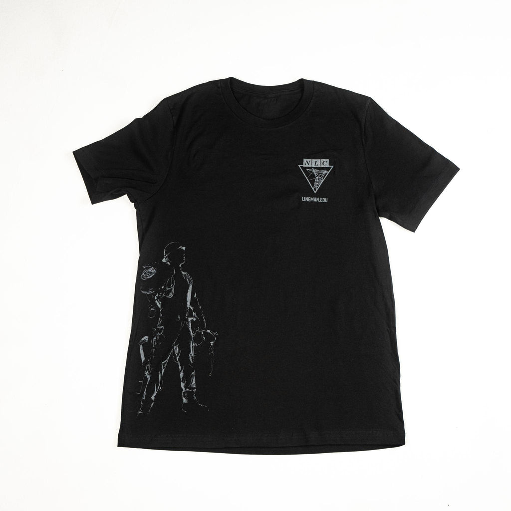Online - T Shirt Lineman Silhouette Short Sleeved